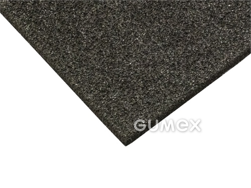 Mikroporézna guma s otvorenými dutinkami 304/B/OPC, hrúbka 36mm, 1000x2000mm, hustota 65kg/m3, EPDM, -40°C/+100°C (krátkodobo +130°C), čierna